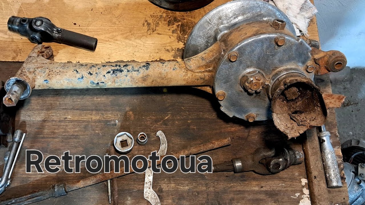 Розбираю міст коляски Мт16.Мотоцикл Днепр Мт 16 з порваним карданом