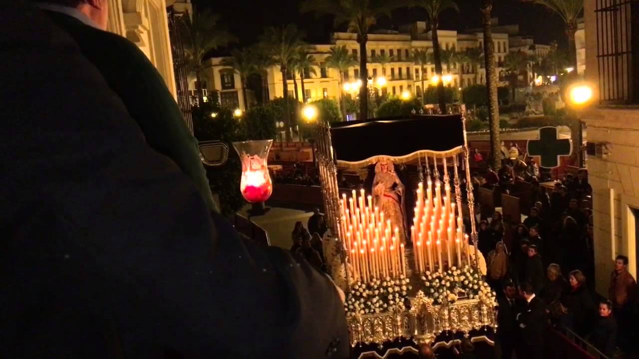 Ave María de Jose María Nuñez con violín a María Santísima del Dulce Nombre, Jerez 2016