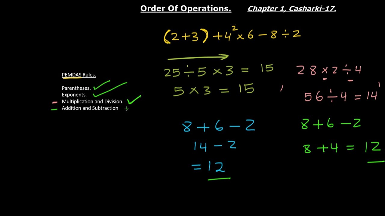 | Xisaab | Order Of Operations |