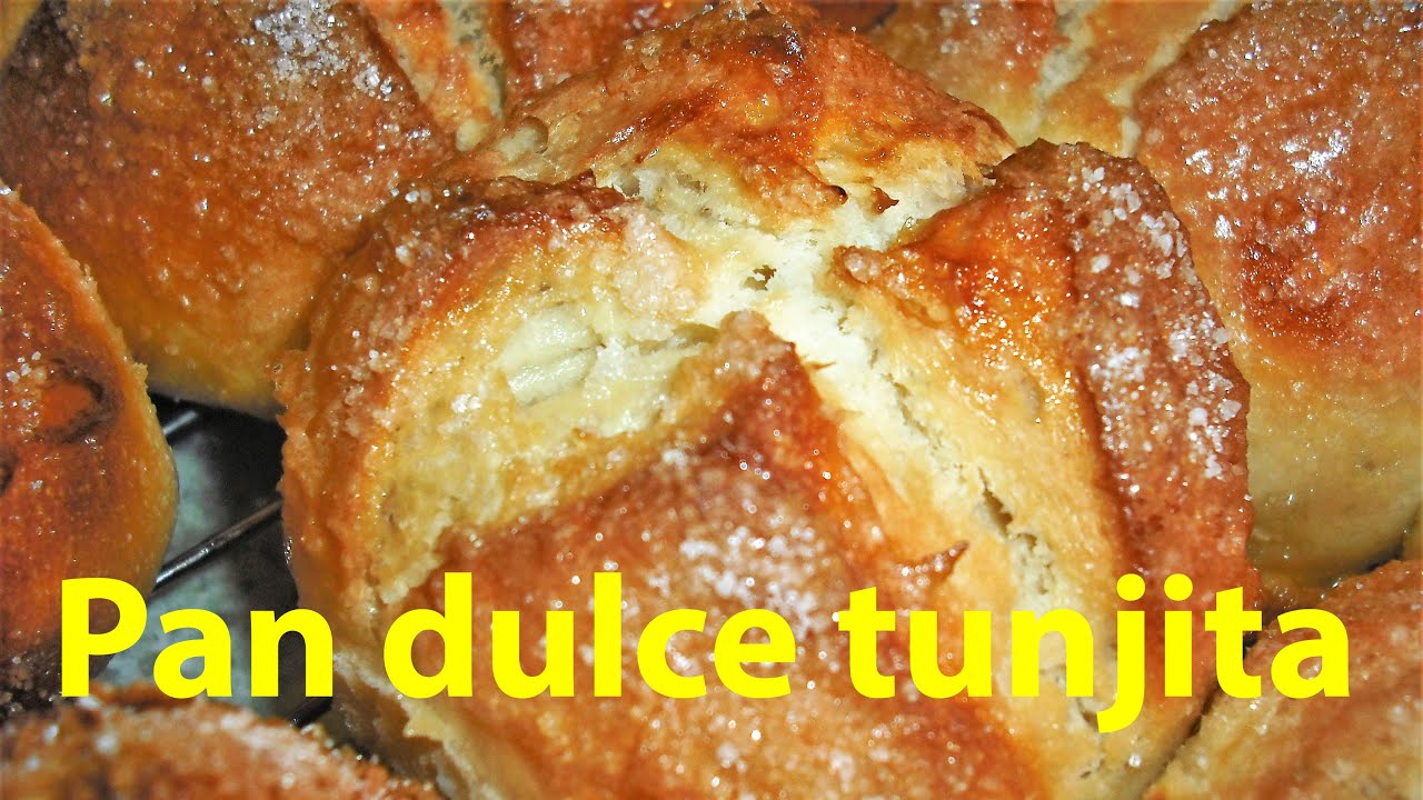 Receta de Pan Dulce Tunjita / Piñita paso a paso