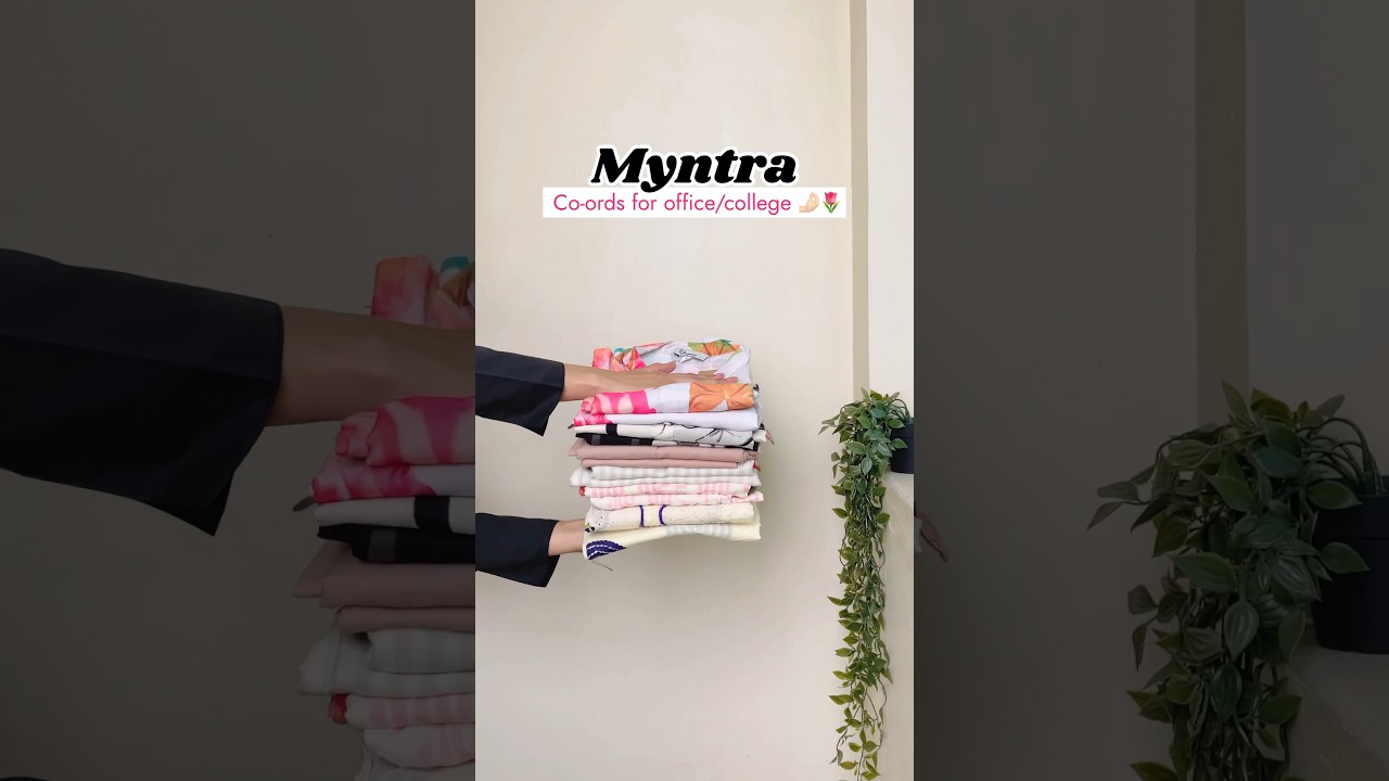 Myntra ethnic co-ord set haul🫶🏻🌷 | Myntra Finds | #myntrahaul #myntra #coordset #officewear m