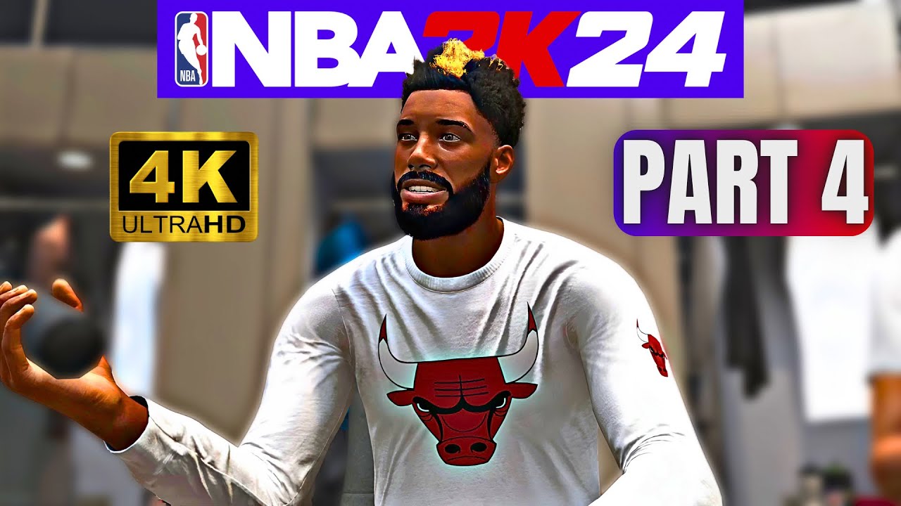 Прохождение игры NBA 2K24 MyCAREER, часть 4, полная игра (4K 60FPS Xbox Series X) без комментариев.
