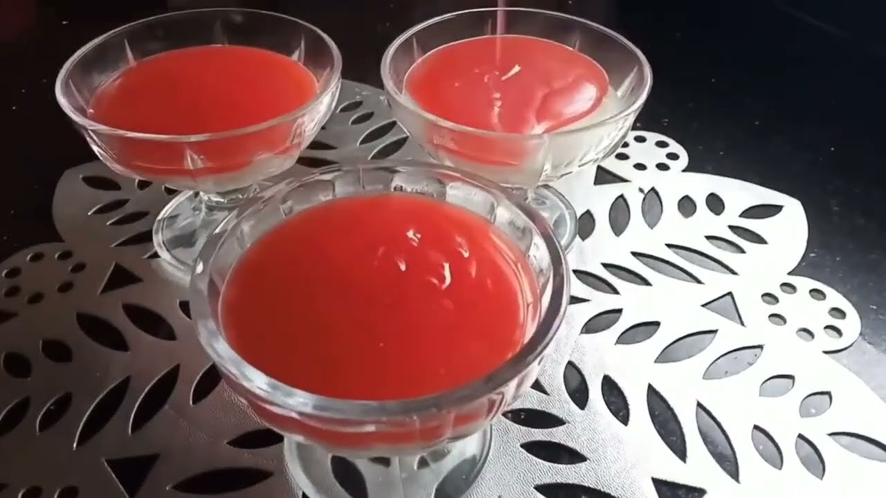 المحلبية للسحور 🌙بتلاته طبقات سريع وسهل وللذيذه جدا 😋