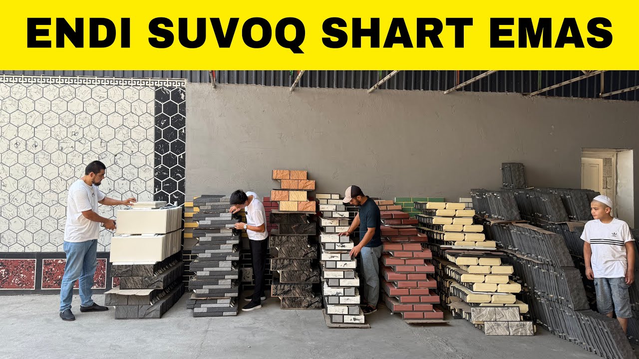 ENDI SUVOQ SHART EMAS TERMO TRAVERTIN TERMO PANEL GIPKIY KAMEN FASAD PLITKA YANGILIK 2025 YIL