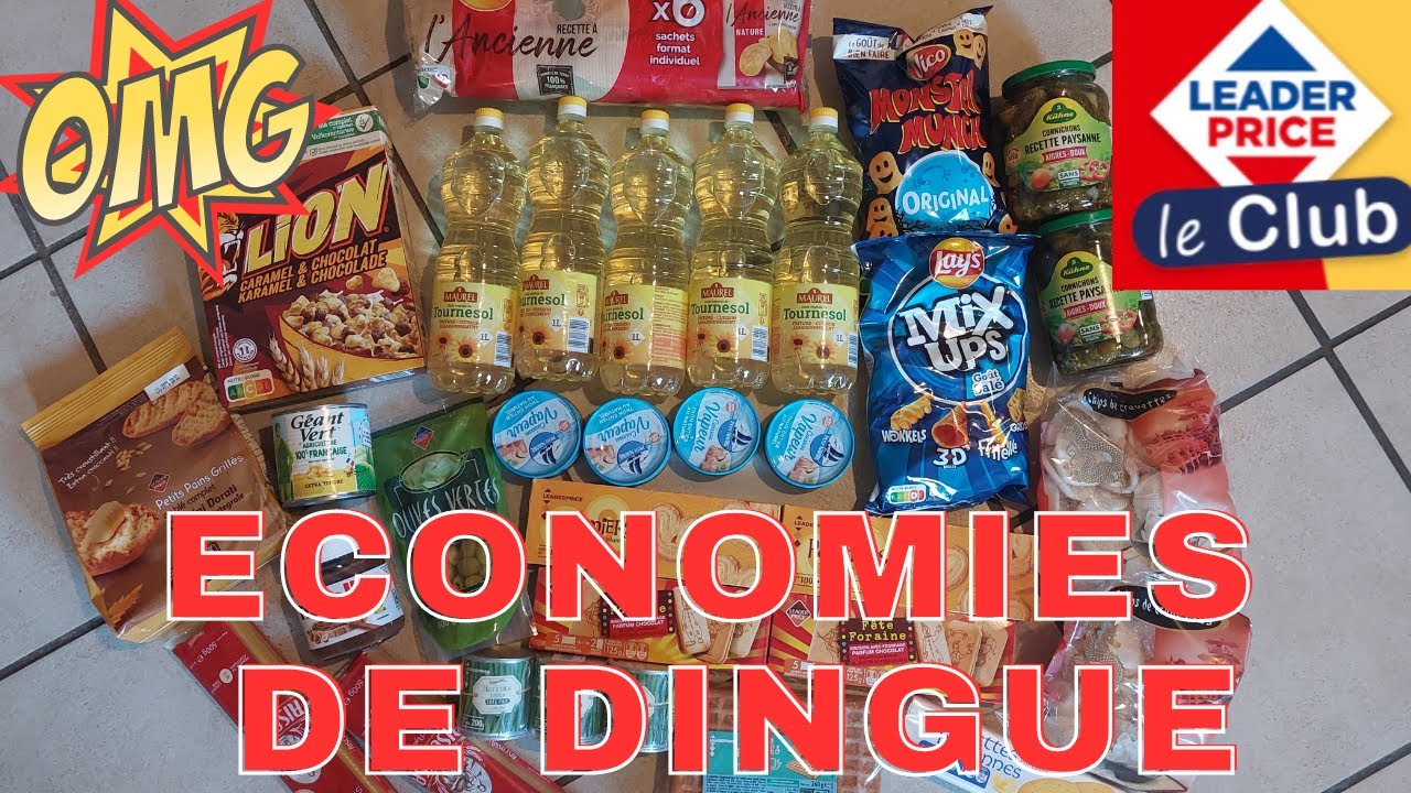 BON PLAN ALIMENTATION : RETOUR DE COURSES CLUB LEADER PRICE