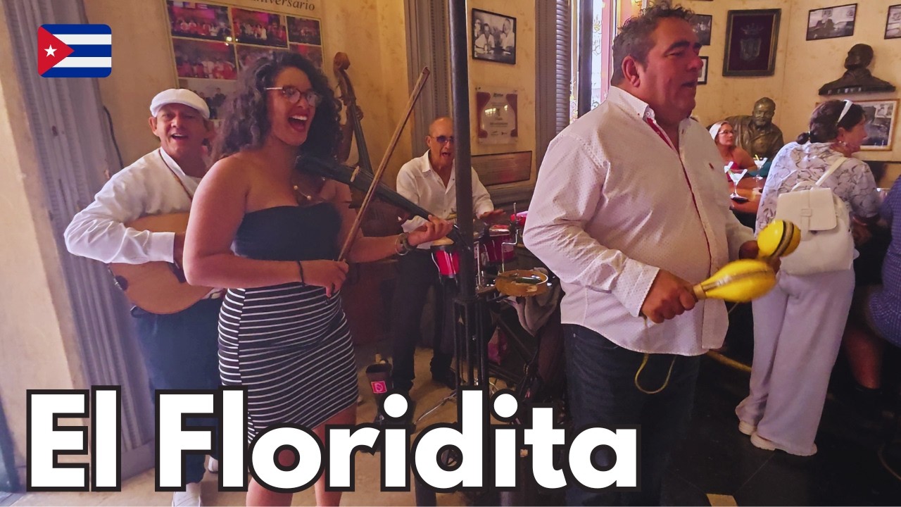 Step Inside History 🇨🇺 El Floridita Havana’s Most Famous Bar 🎶🍸 in 4K