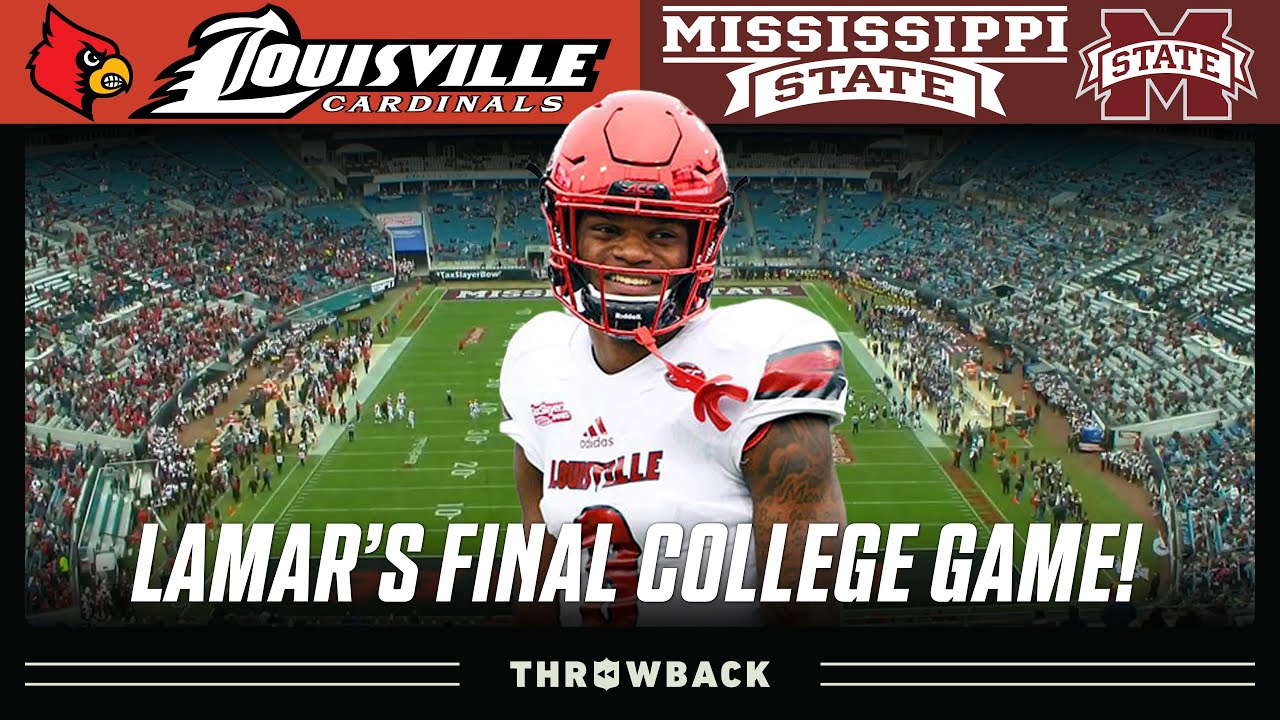 Lamar Jackson's FINAL College Game! (Louisville vs. Mississippi State, 2017 TaxSlayer Bowl)