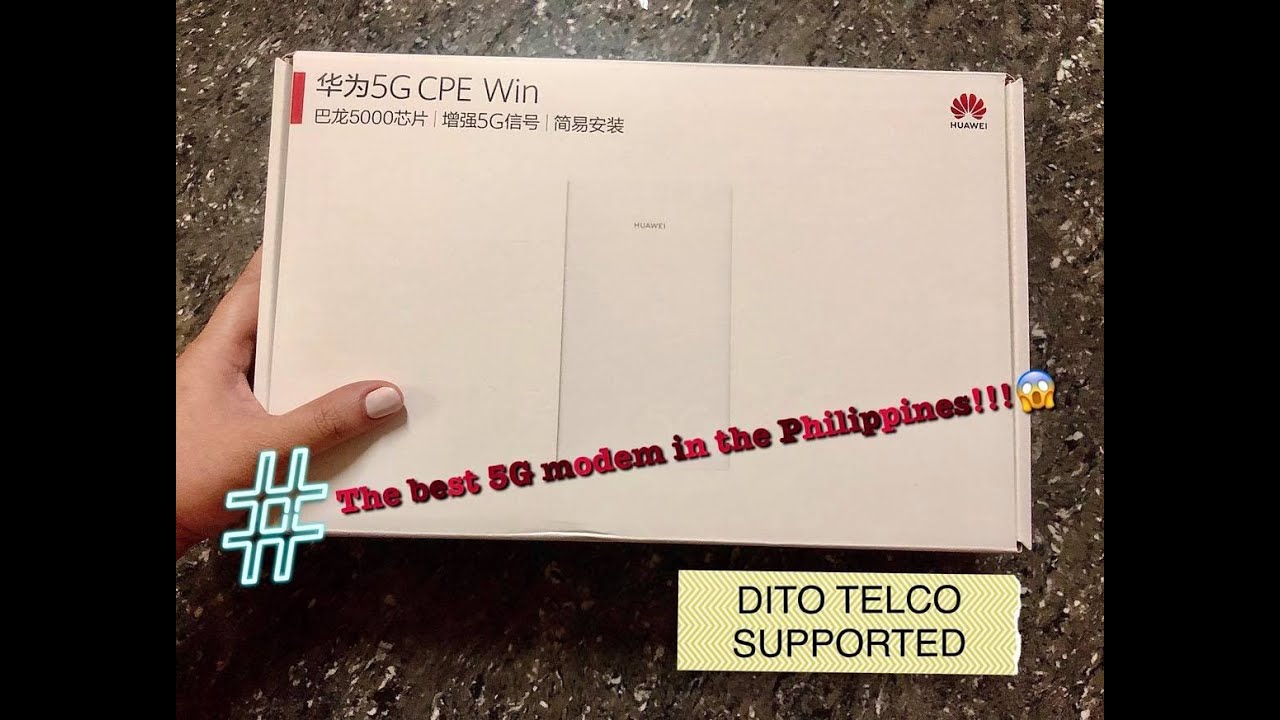 Unboxing and installation of Huawei 5G CPE Win (H312-371)