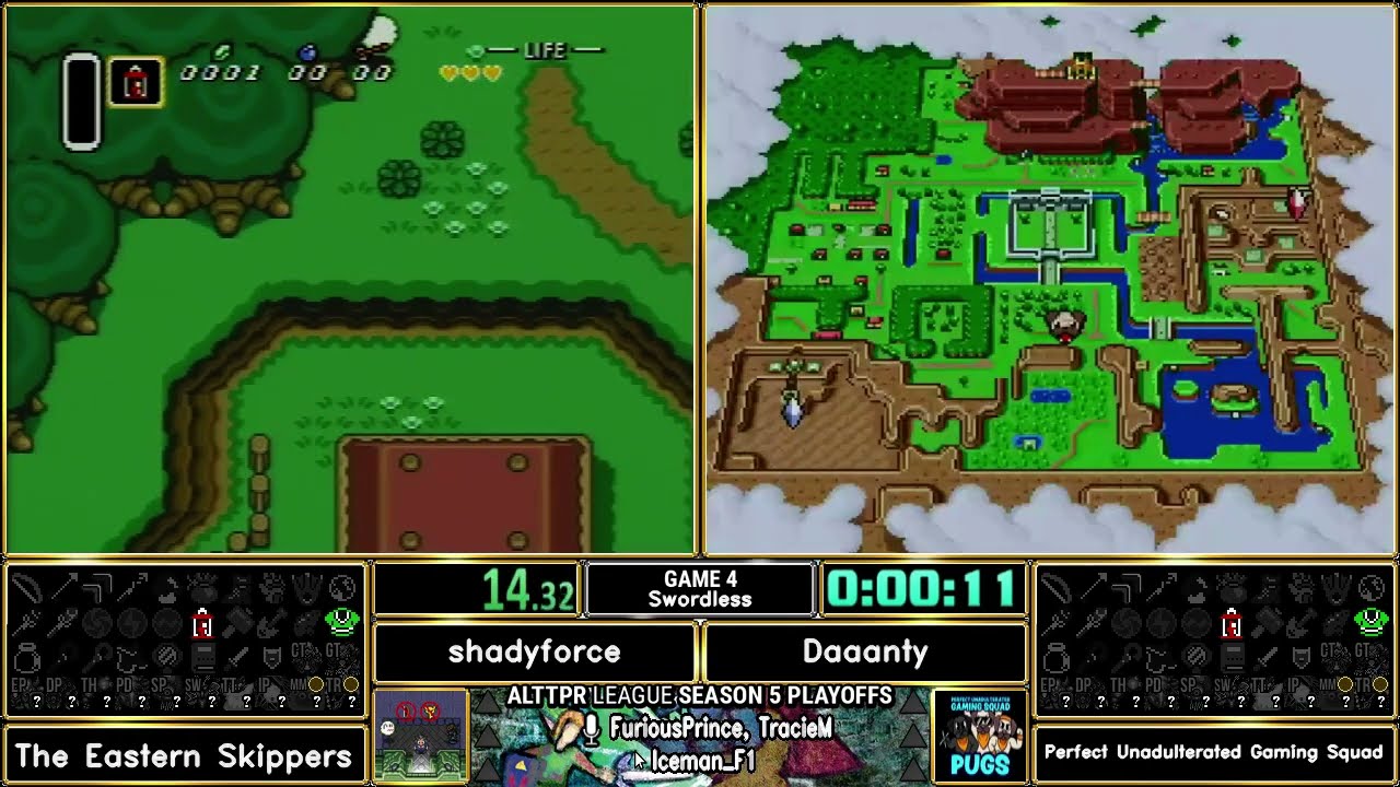 ALTTPR League - Semi Finals - Game 4 - Daaanty vs Shadyforce - Swordless
