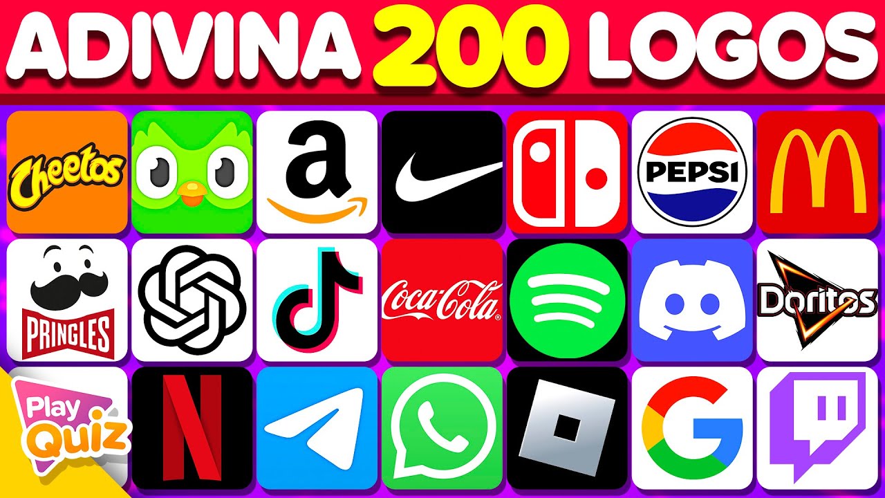 Solo 1% Acierta 200 LOGOS en 3 Segundos 😱 ¡Tu Cerebro Va a Explotar! 💥 | Play Quiz Trivia