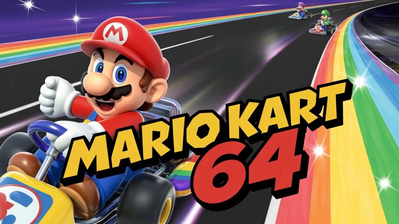 Mario Kart 64 – Mushroom Cup FINAL Race Race 4  No Commentary