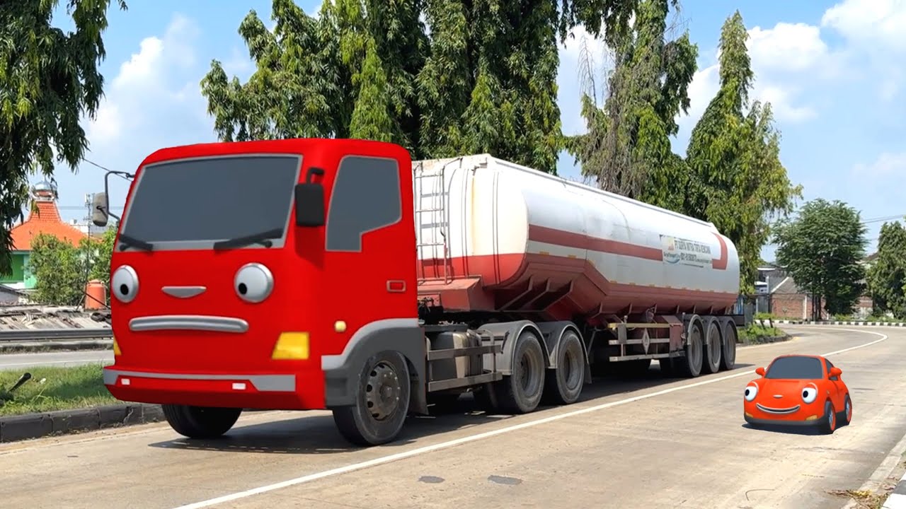 Disini Markas Truk Tangki Bahan Kimia, Truk Kontainer Besar Mirip Frank Sahabatnya Tayo
