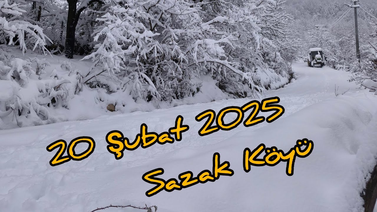 sazak köyü kar manzaraları.