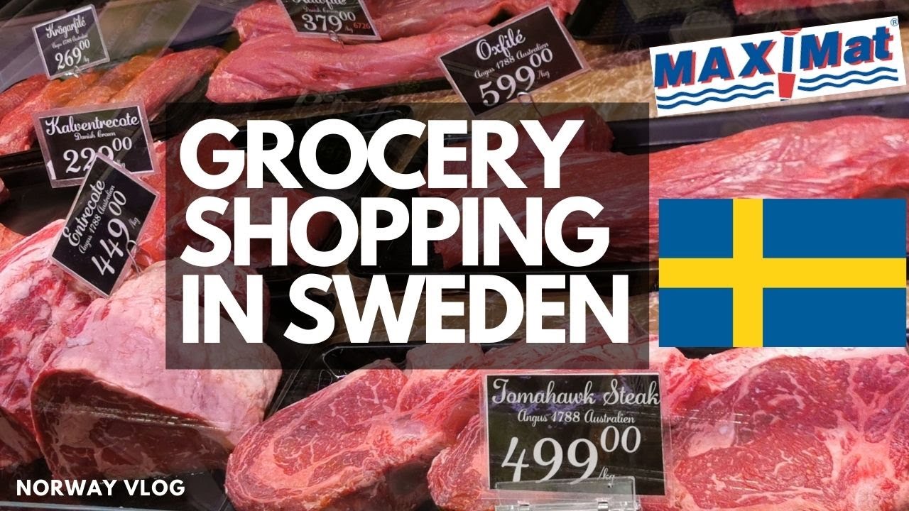 Grocery Shopping In Sweden/Harrytur Til Sverige/Norway Vlog