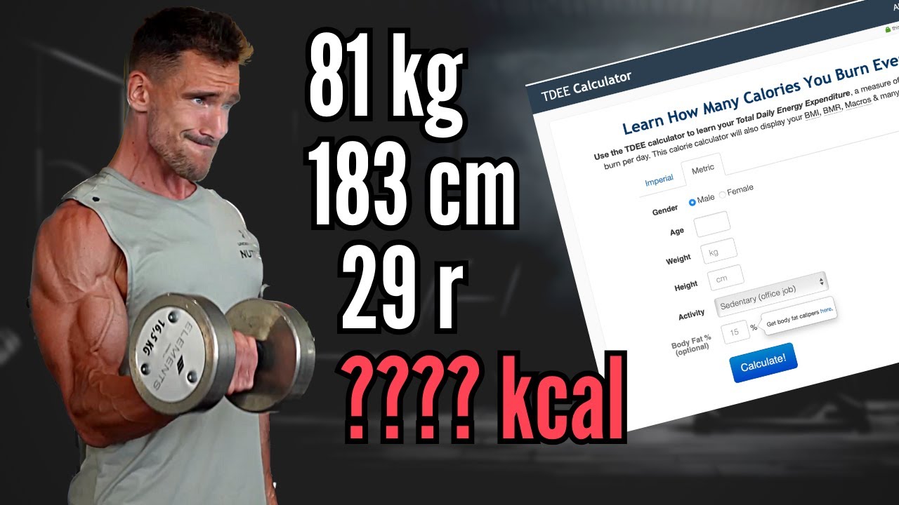 Na výpočet kalórií to nestačí (vek, výška, váha)