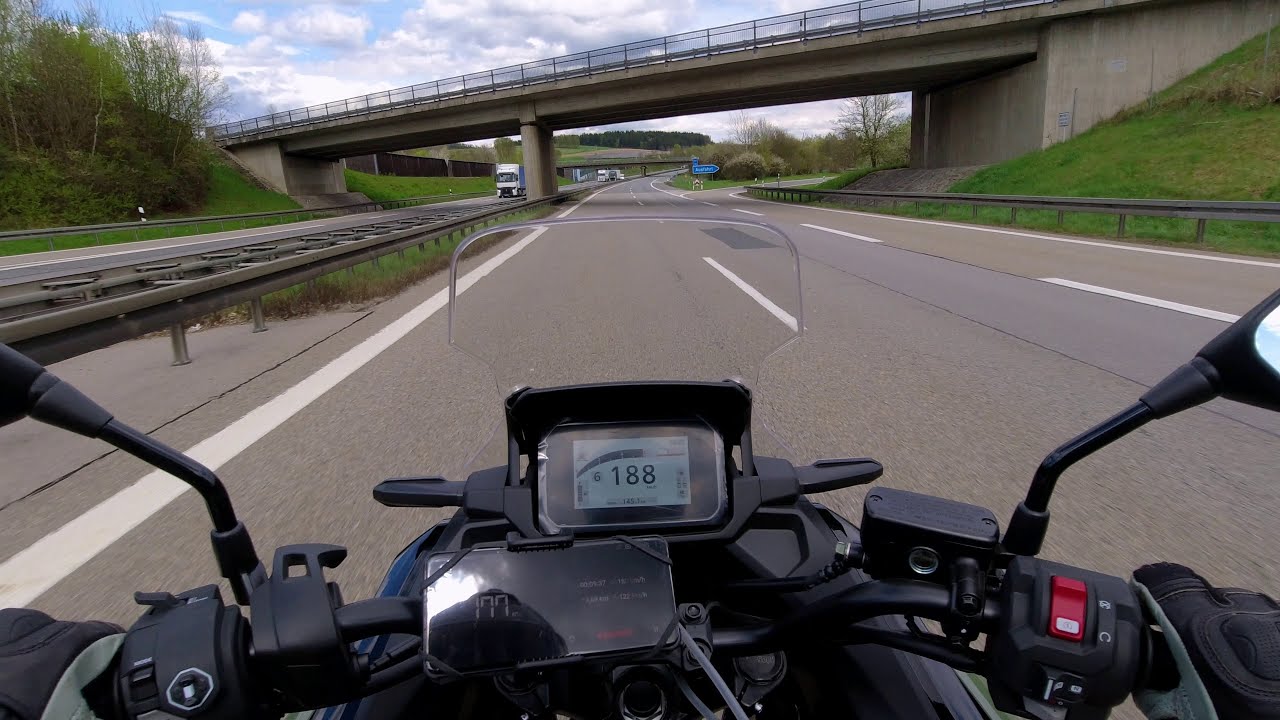 Honda NC750X DCT (2025), TopSpeed (GPS), Autobahn