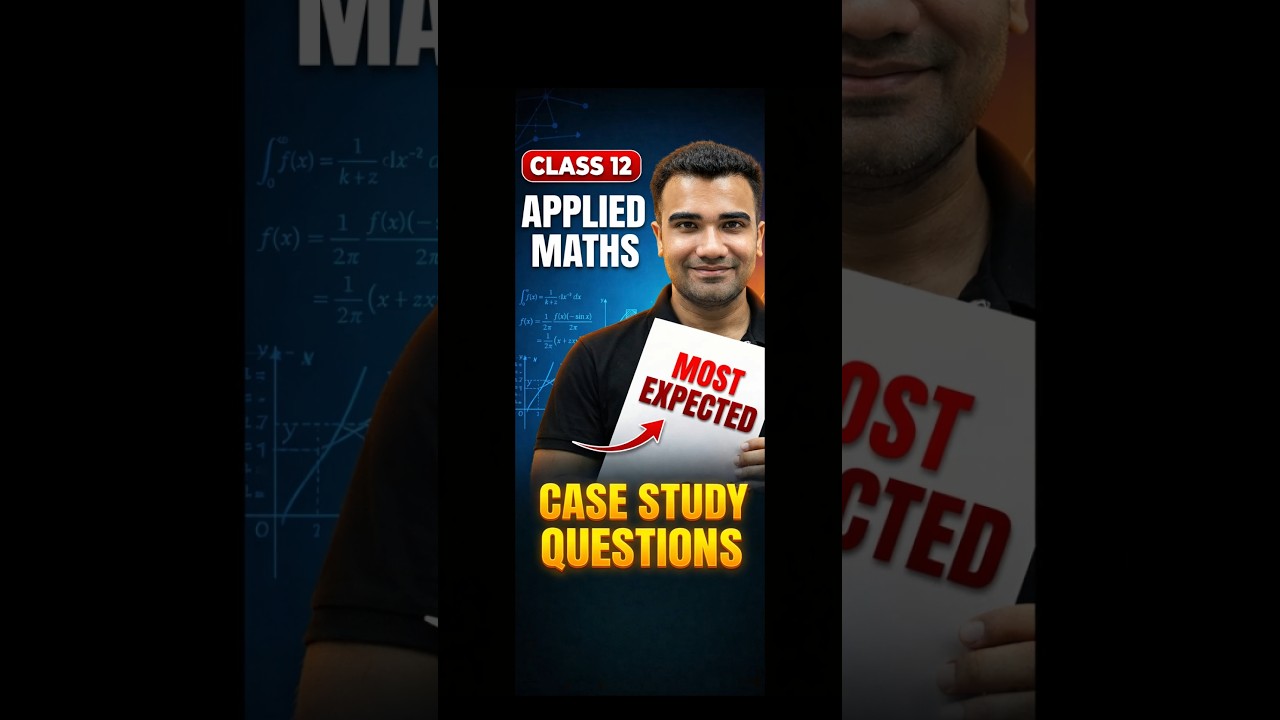 Class 12 Applied Maths Most Important Case Study Questions 2026 #class12appliedmaths