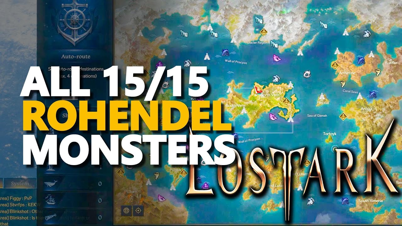 All Rohendel Monsters Lost Ark
