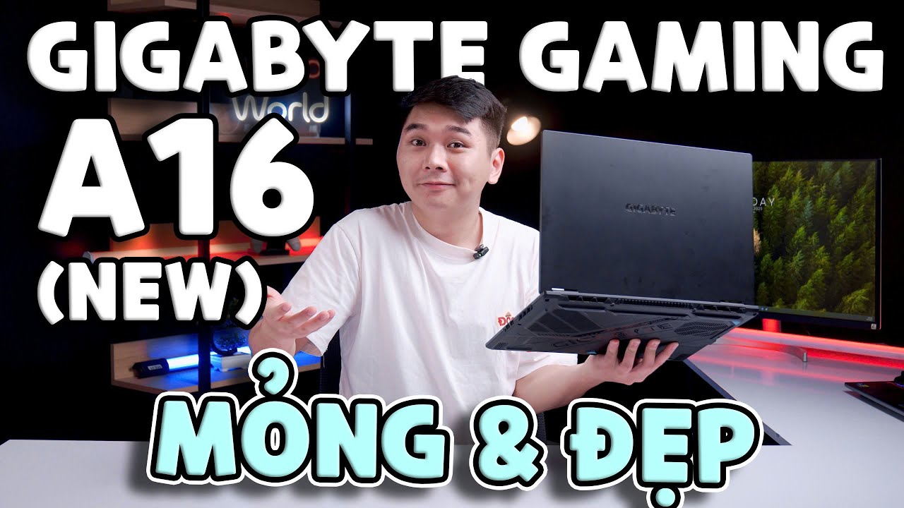 Gigabyte Gaming A16 (2025) CỰC MỚI - Laptop Gaming Mỏng v&agrave; Đẹp | LaptopWorld