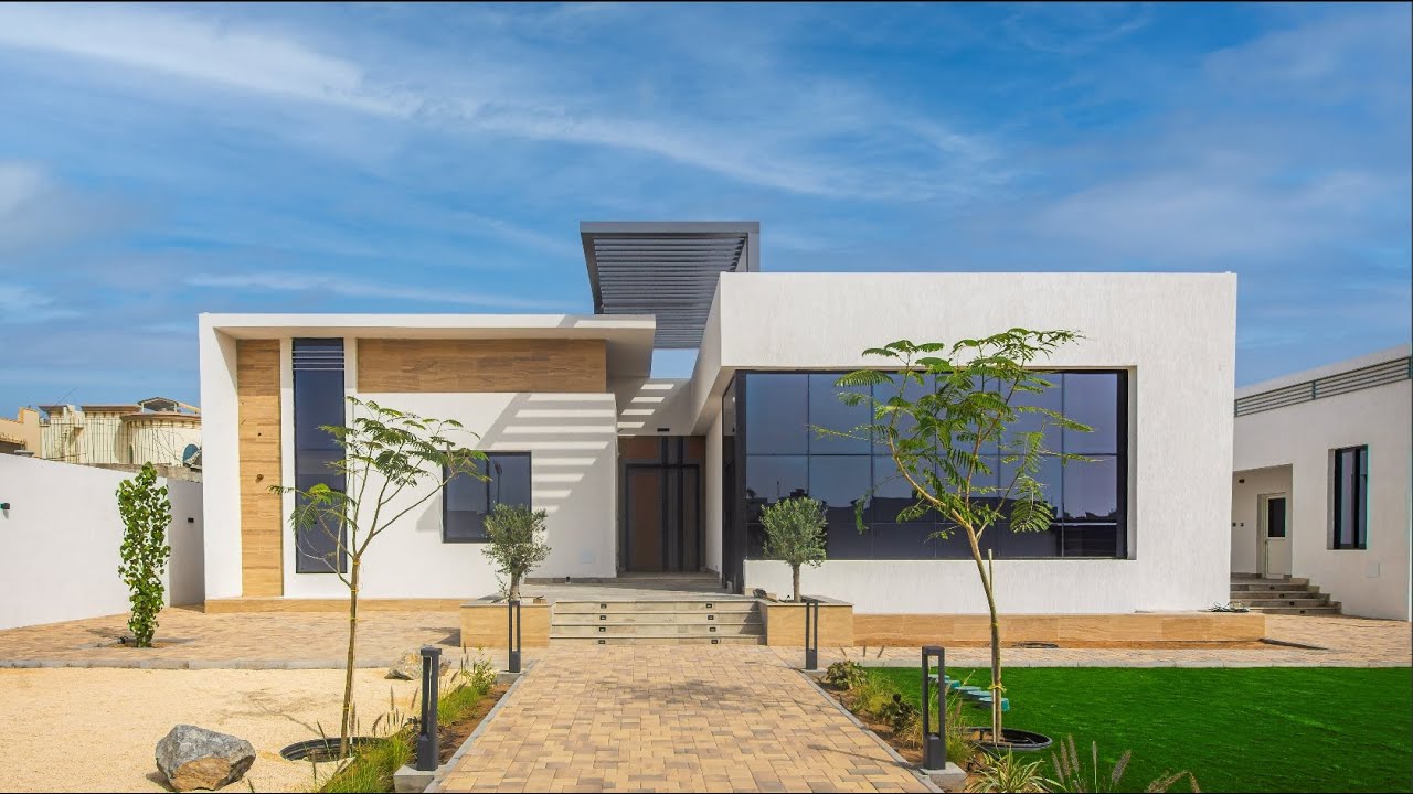 زياره ميدانيه فيلا دور ارضي على الطراز الحديثfrom site Single Store Villa Modern Style