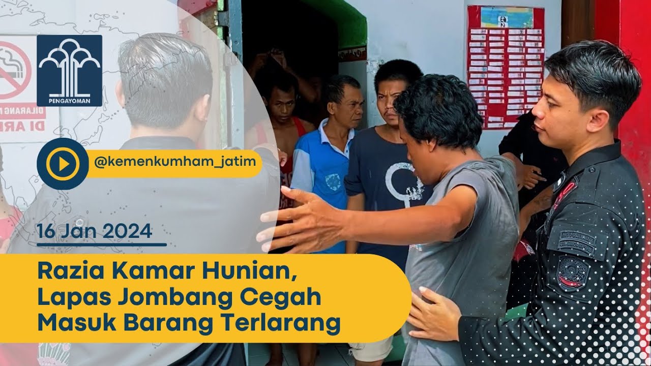 Razia Kamar Hunian, Lapas Jombang Cegah Masuk Barang Terlarang