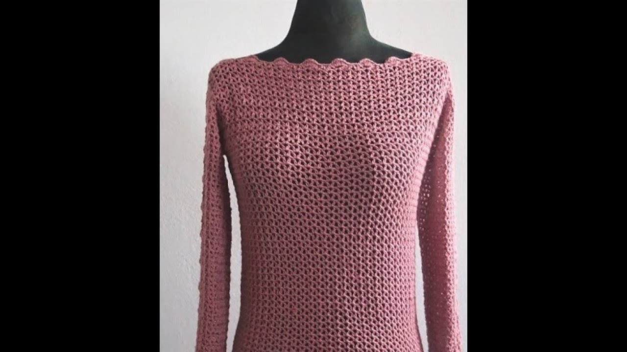 Gehäkelter einfacher Pulli  *Artemis *