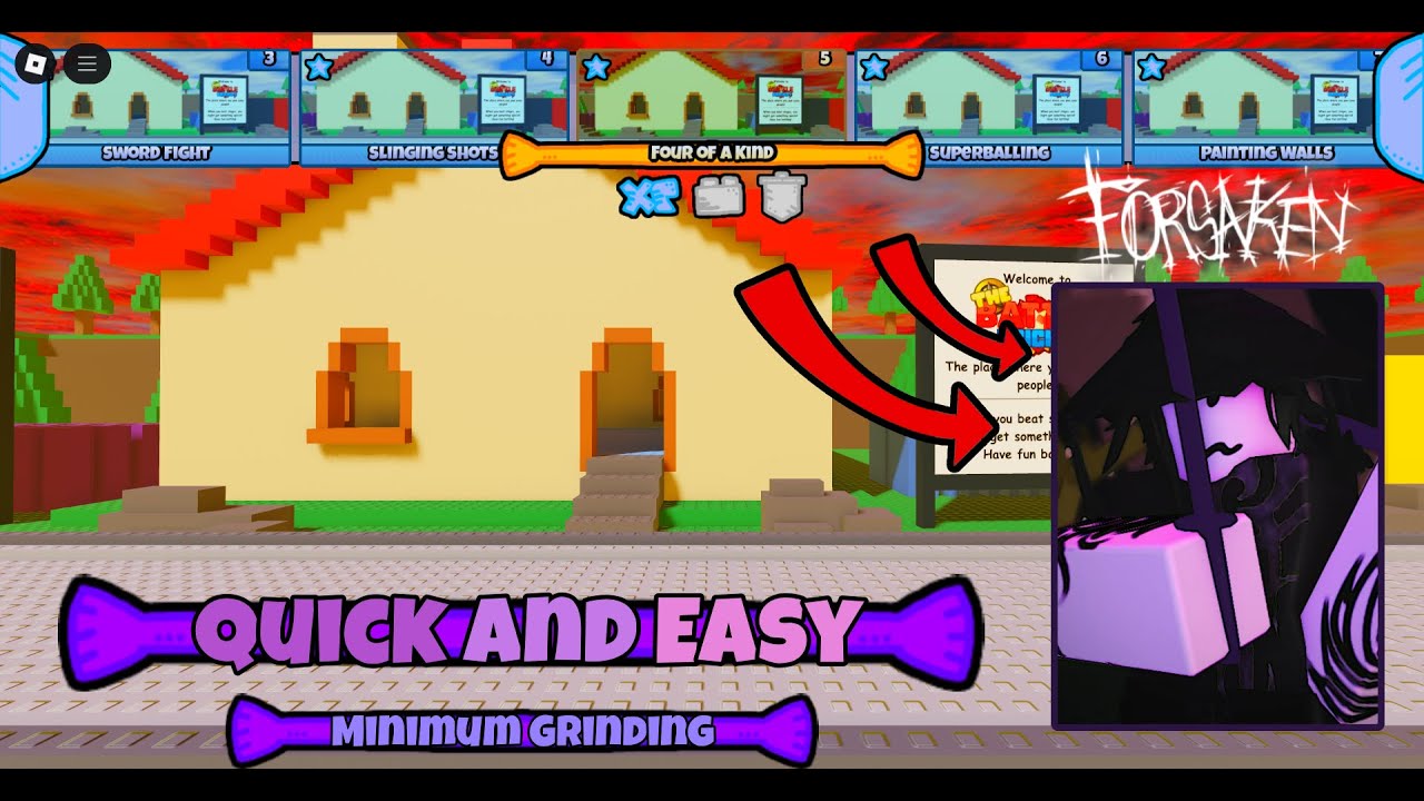 The Battle Bricks - 1 Star, Four Of A Kind Guide (THE BATTLE BRICKS x FORSAKEN + DIE OF DEATH)