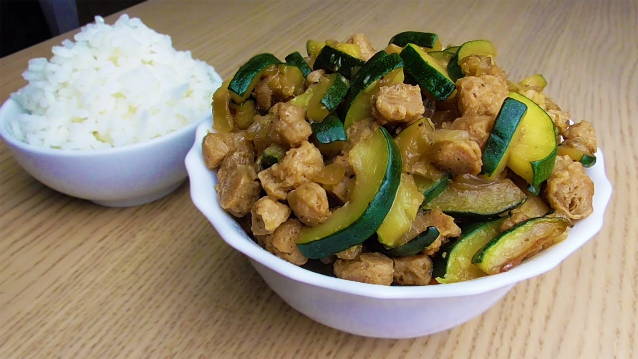 Soja Texturizada con Verduras - Receta para ADELGAZAR ⏬ (Apta para Veganos)