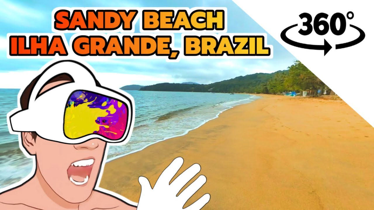 🏖️ Sandy Beach with Ambient Sound | 🥽 360 Video Experience 4K
