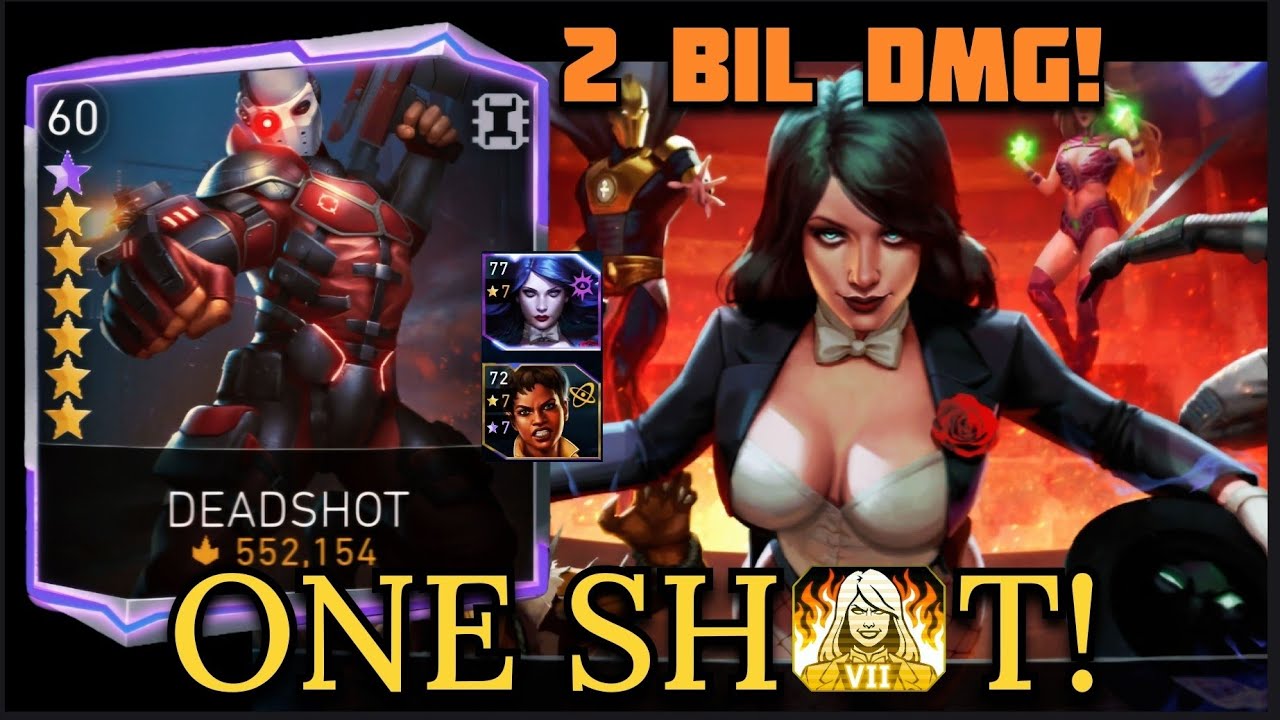 ONE SHOT!🔥 Boss ZATANNA by Silver DEADSHOT H7 This Is Magic Solo Raid in Injustice 2 Mobile Gameplay
