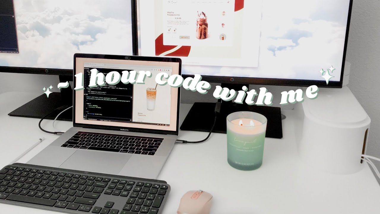 ~ 1 Hour Code With Me / Study With Me (with Music)