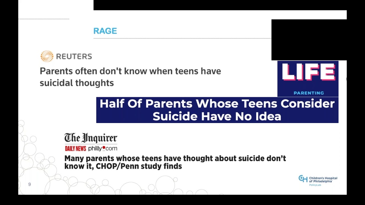 What Parents Don’t Know: Working Together to Address Youth Suicide