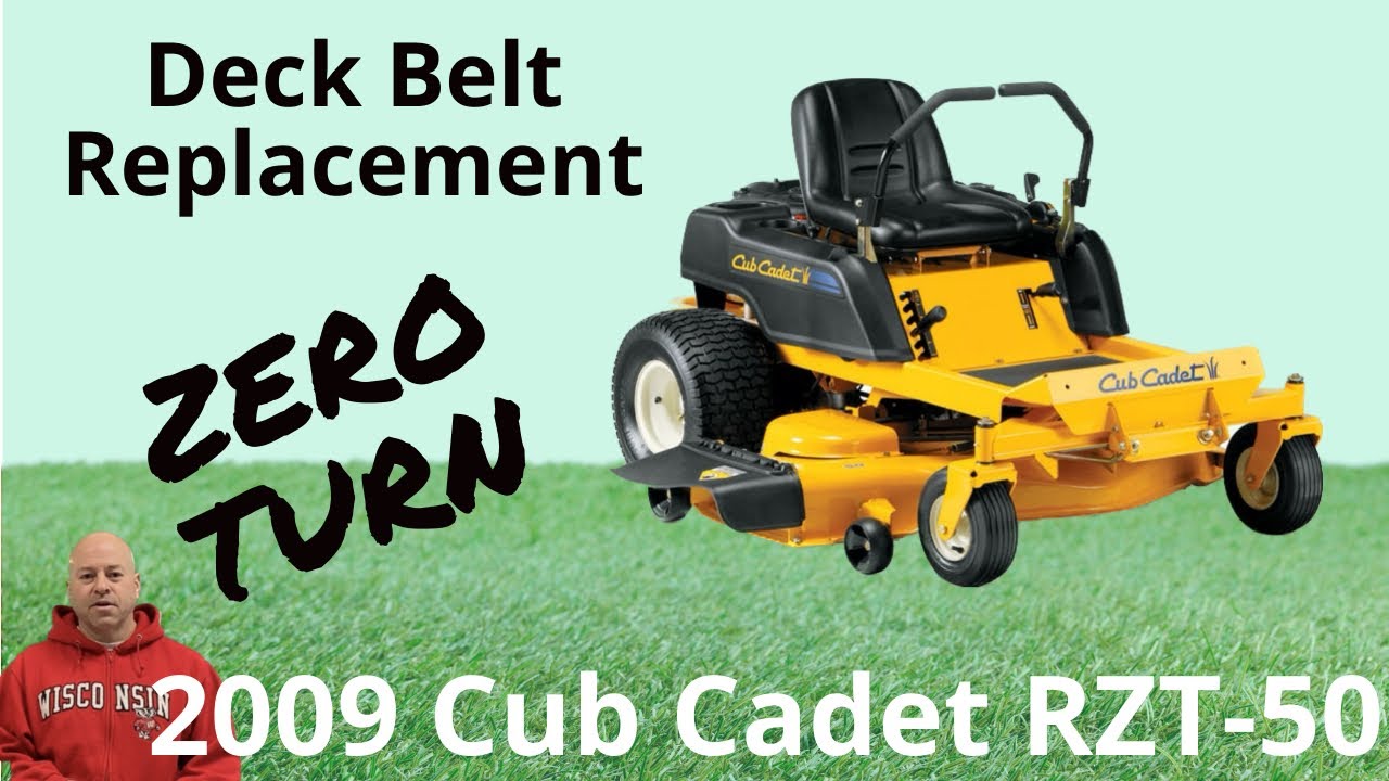 Замена палубного ремня Cub Cadet RZT-50