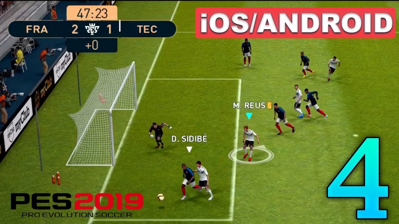 PES 2019 MOBILE BETA - ANDROID / iOS GAMEPLAY (MID RANGE CAM ) #4