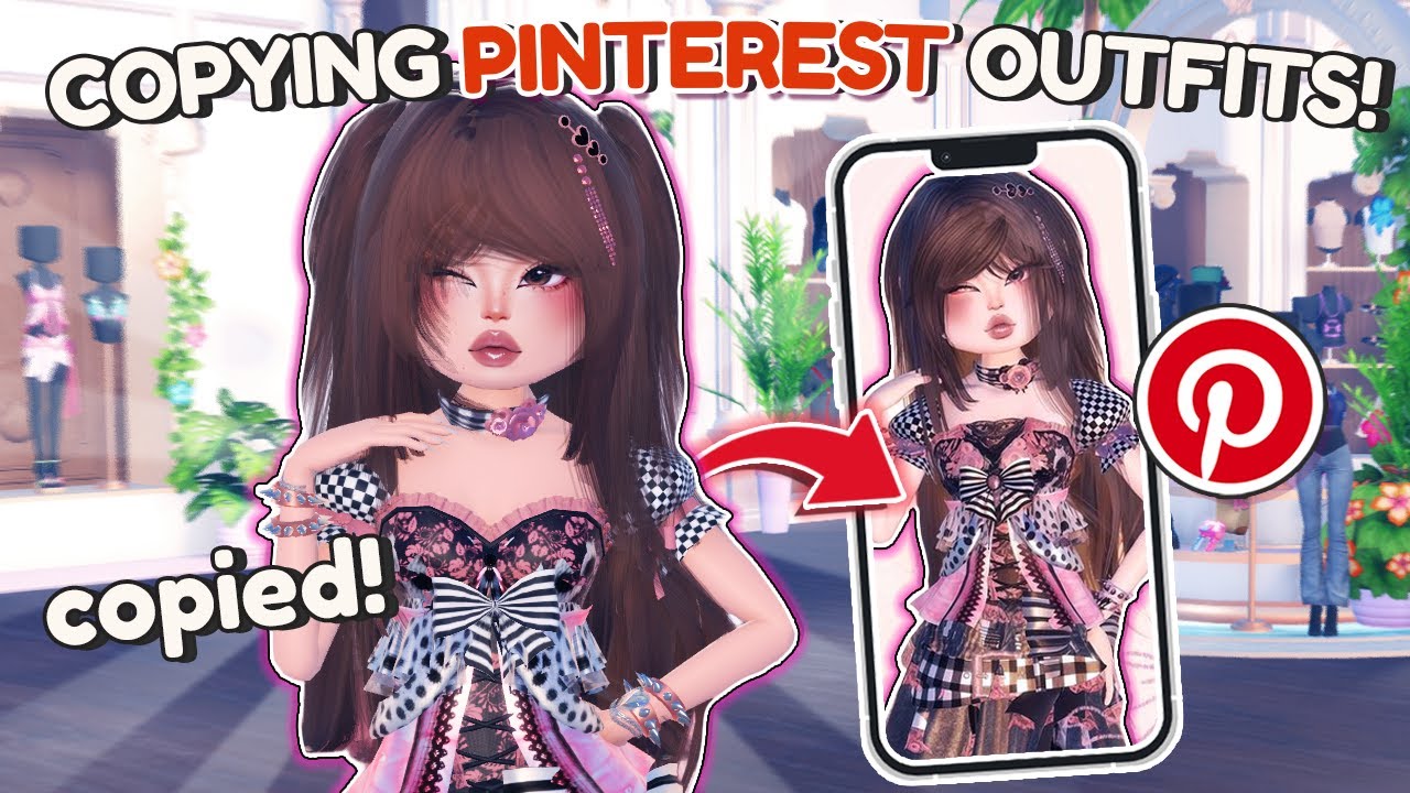 Копирование нарядов из *PINTEREST* для каждого раунда в ОДЕВАЙТЕСЬ, ЧТОБЫ ВПЕЧАТЛЯТЬ! | Roblox