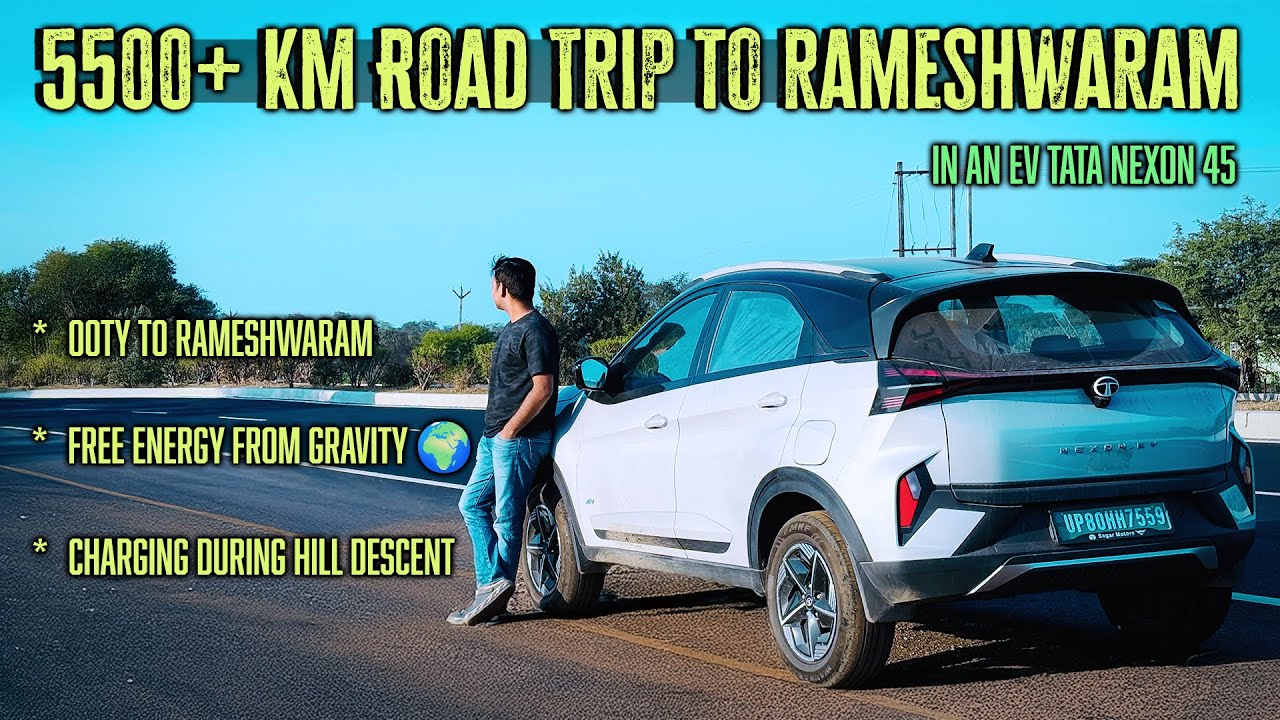 450 Km Ooty to Rameshwaram in Nexon EV -Real Travel Tips for EV Owners! Regenerative Braking Magic