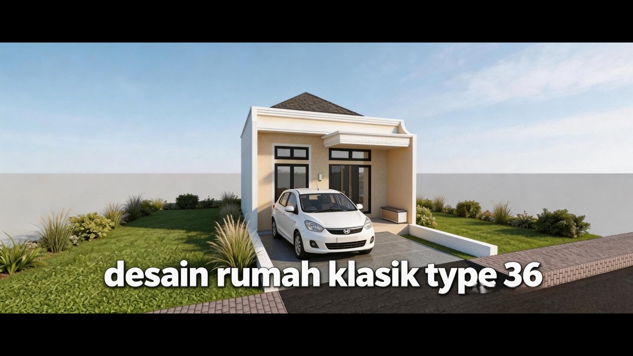 Sketchup Desain Rumah Klasik Modern #2 by @sihombostudio