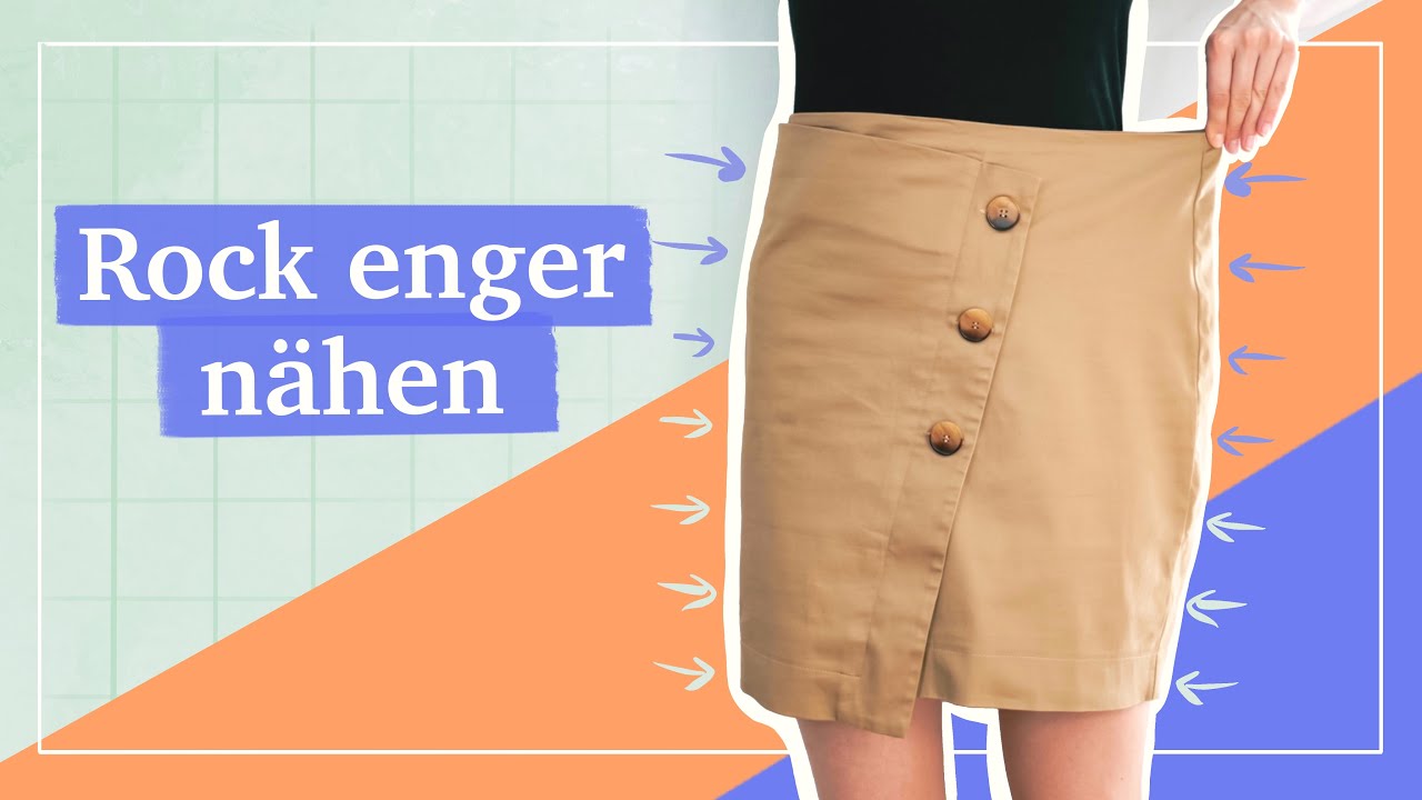Rock enger nähen / Rock verkleinern für AnfängerInnen DIY | Näh-Basics #2