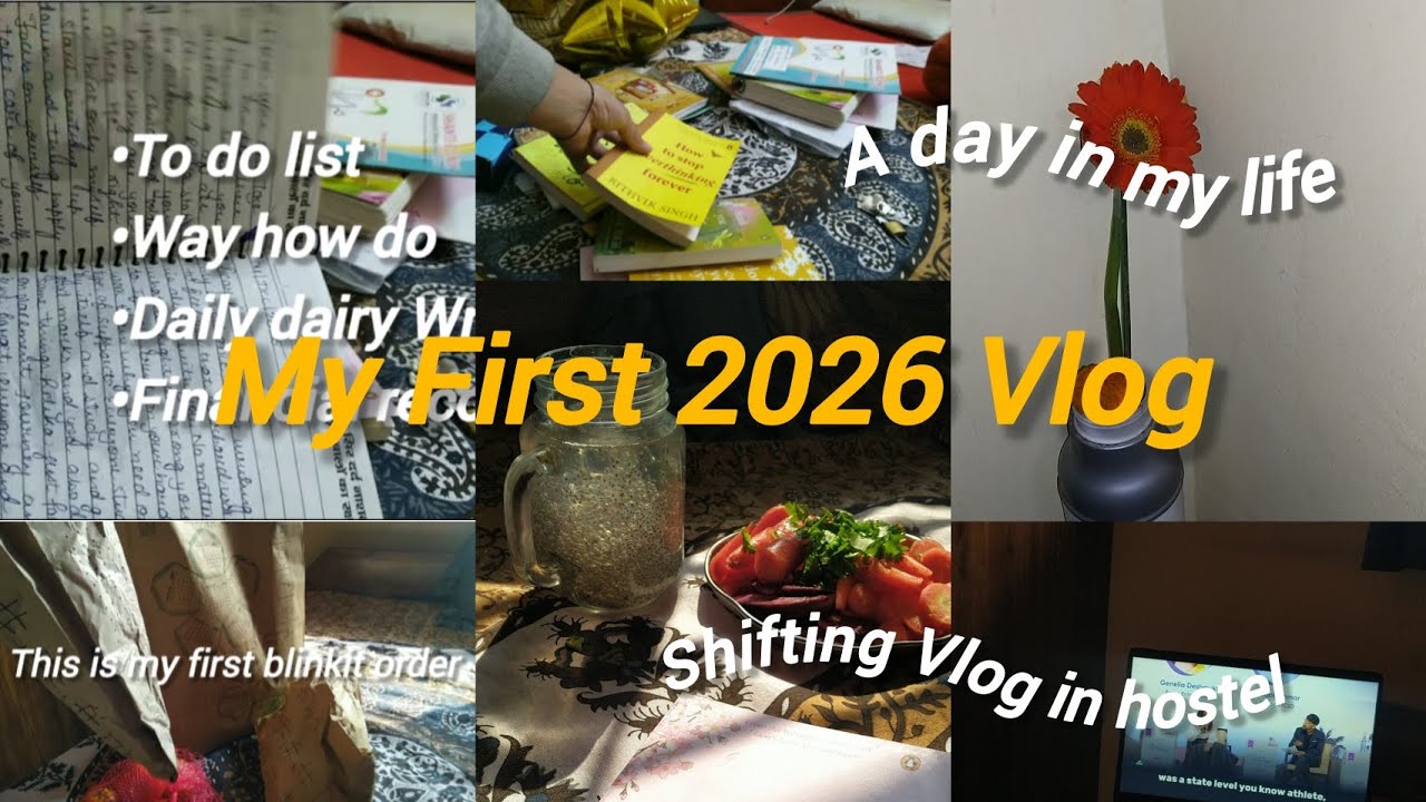My First Vlog of 2026🌷✨ A Day in My Life | Hostel Shifting Vlog@ritikasingh_9125
