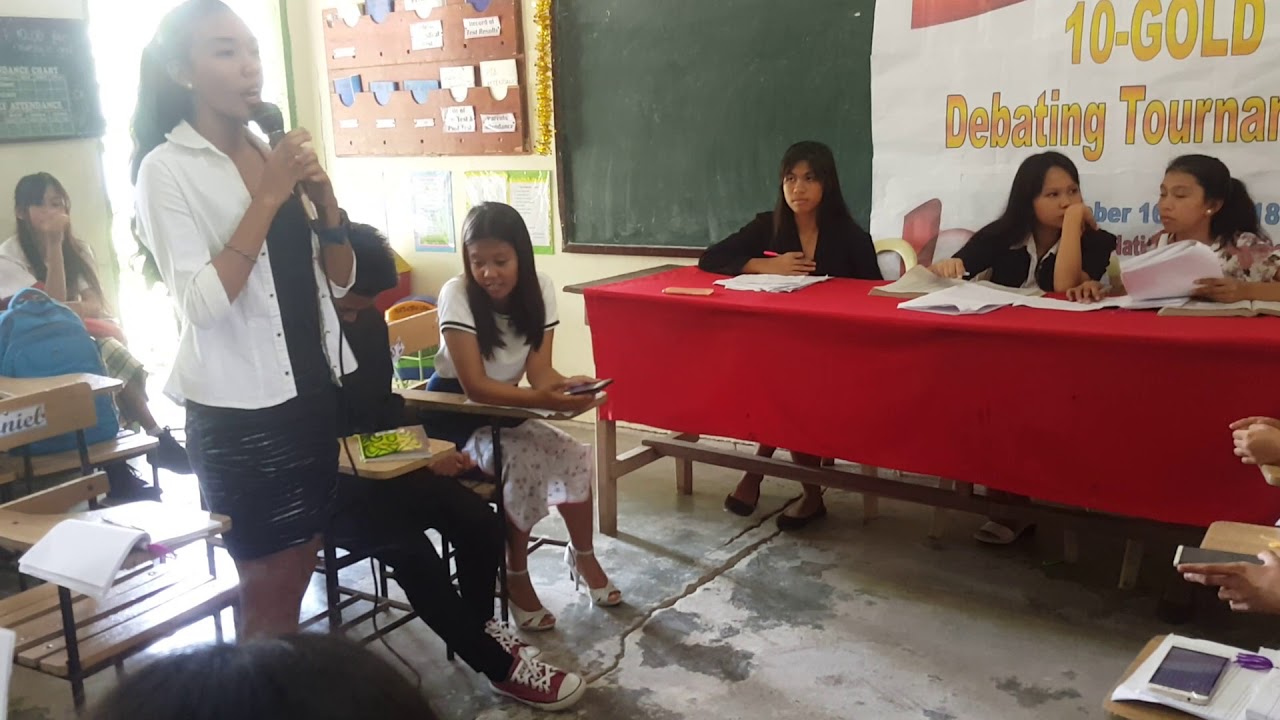 A DEBATE by a GRADE 10 STUDENTS (PART 3) -(GROUP 3, 4 & 5)