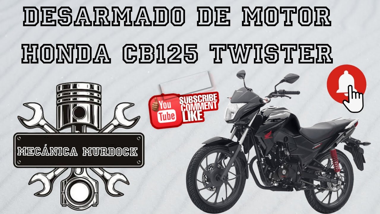 DESARMADO DE MOTOR HONDA CB125 TWISTER