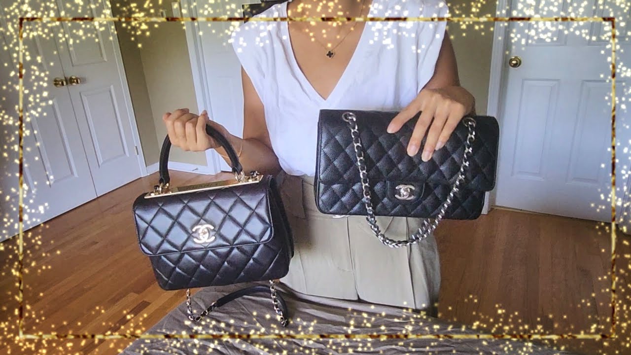 Сумка-клапан Chanel Trendy CC против классической сумки-клапана