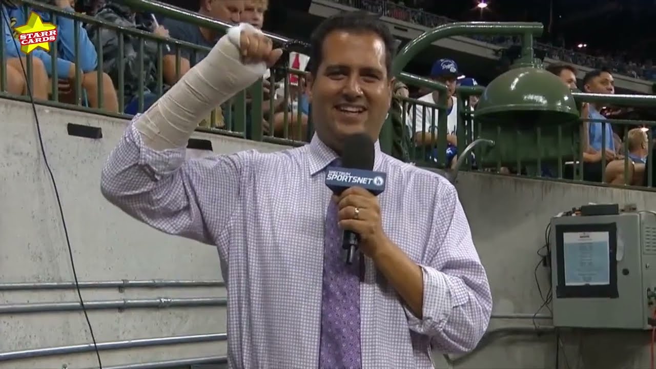 'Holy crap, holy crap!' David Vassegh crashes at bottom of Brewers' slide, breaking wrist, ribs