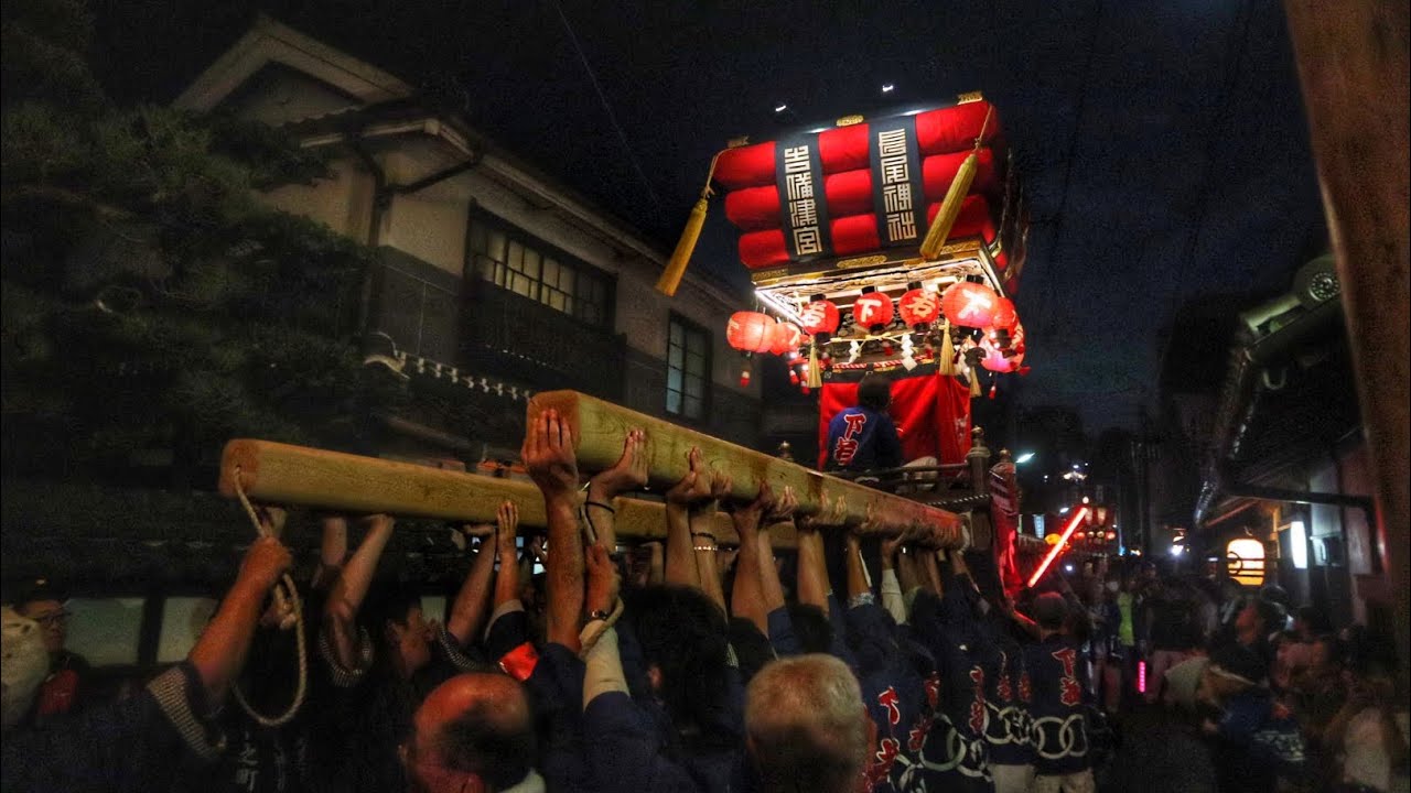 令和6年   岡山県倉敷市玉島   長尾神社 秋季例大祭  千歳楽 宮下がり  差した