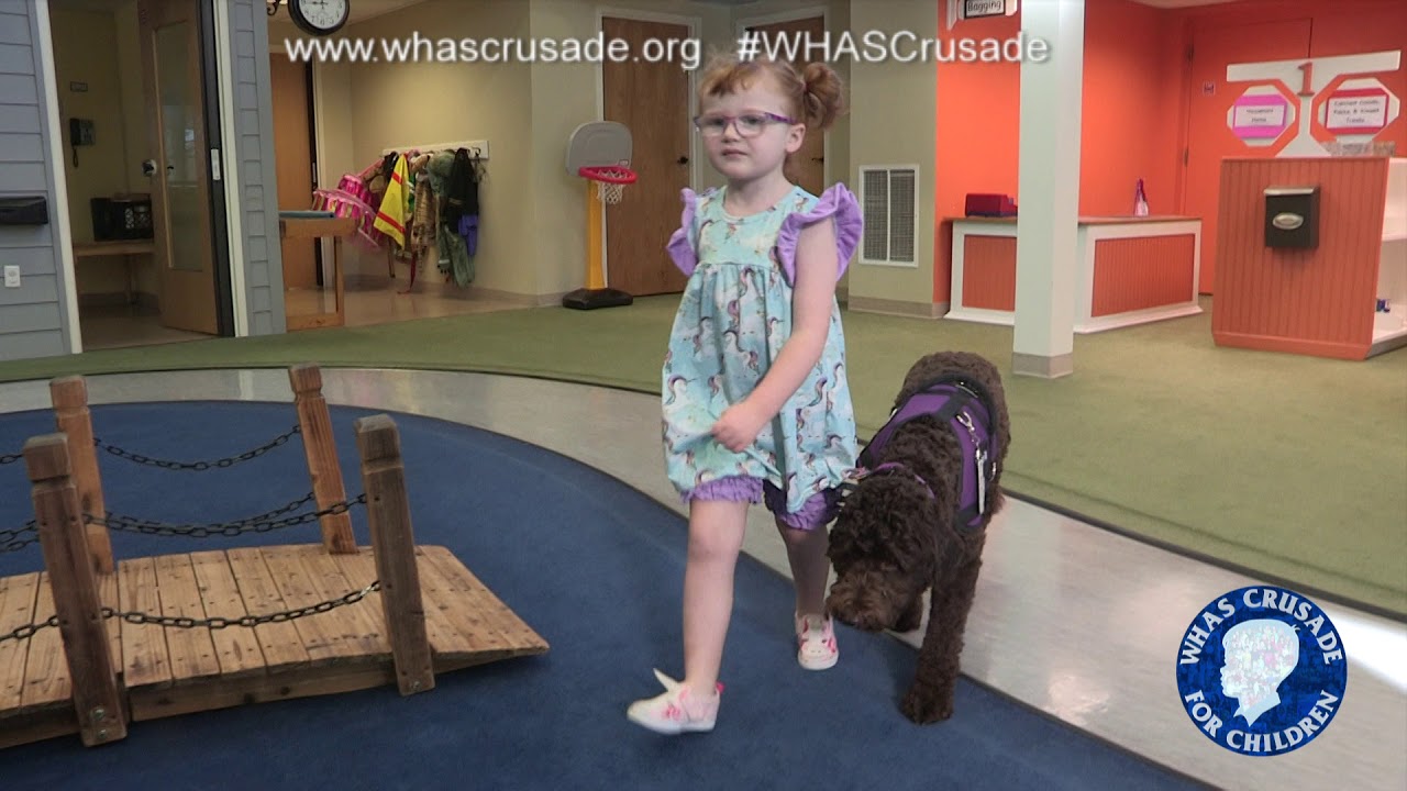 Hadley Jo & service dog Ariel prepare for first day of school at VIPS