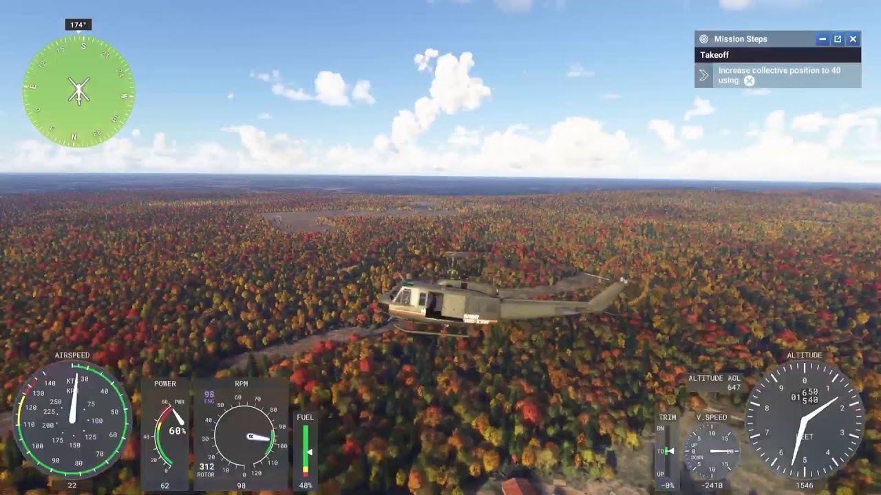 Microsoft flight simulator Realistic flight.