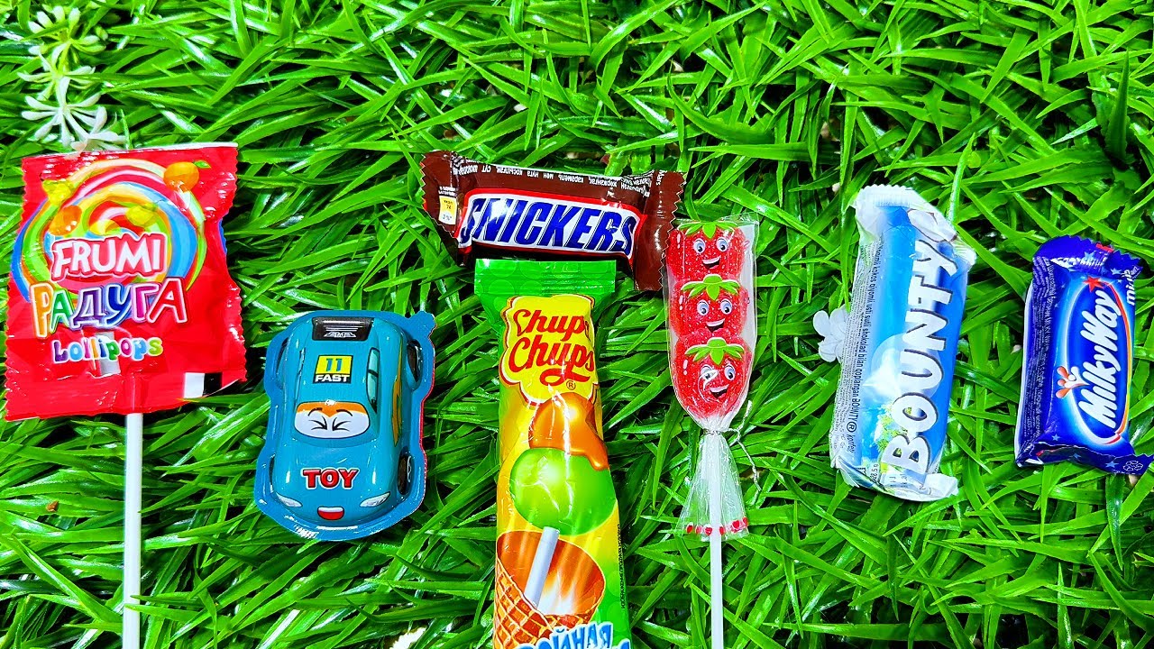 ASMR Candy Unwrapping 🍭 Rainbow Lollipops & Chocolate Bars • Satisfying Crinkle Sounds