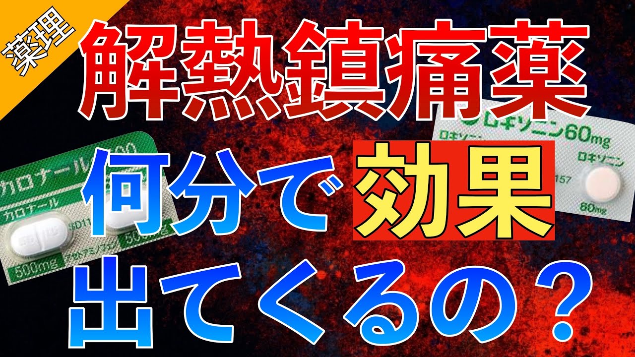 【患者に聞かれやすい】解熱鎮痛薬はどのくらいで効く？〜カロナール/ロキソニン/ロピオン/アンヒバ座薬/アセリオ/ボルタレン