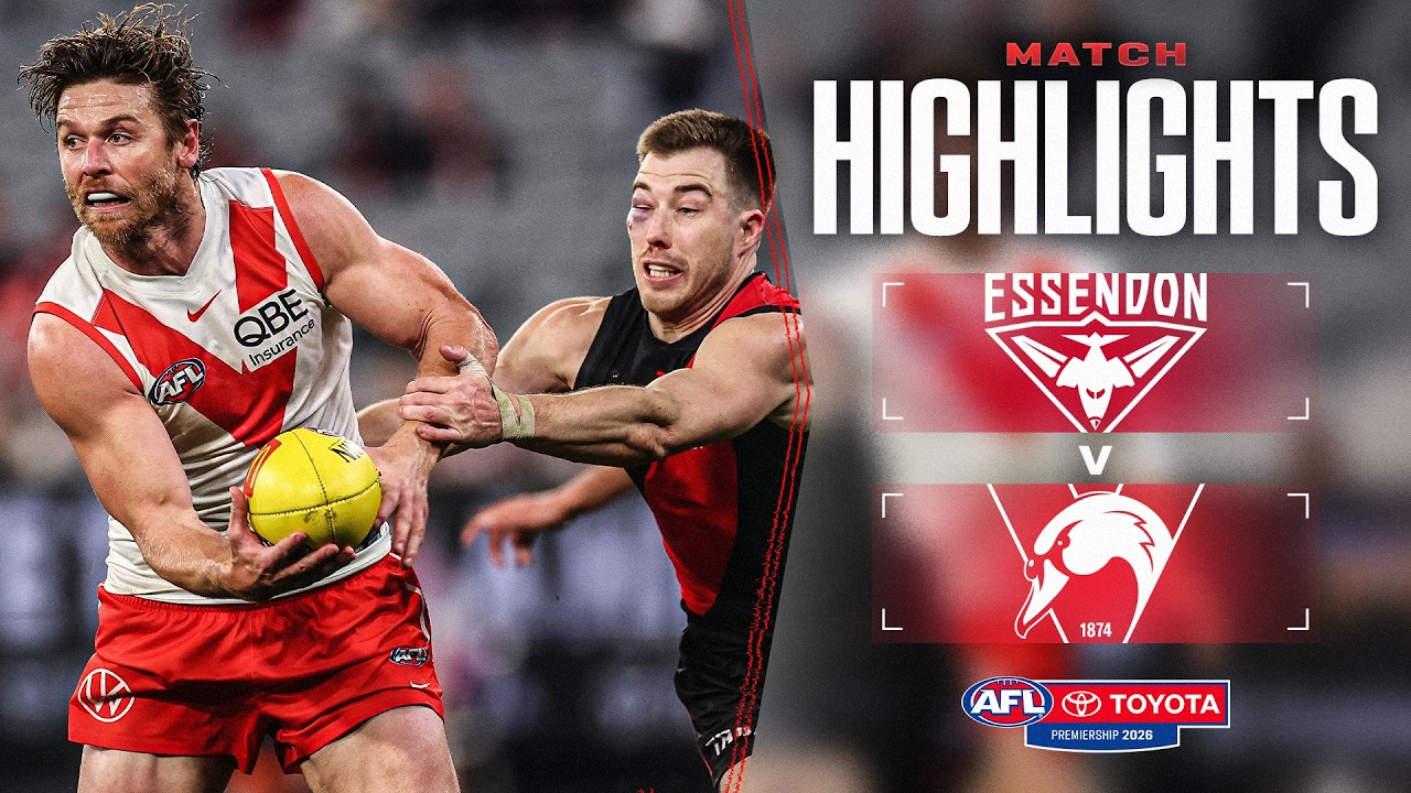 Essendon v Sydney Swans Highlights | Round 23, 2026 | AFL