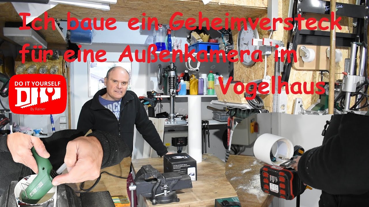 Geheimversteck für eine Außenkamera in einem Vogelhäuschen Teil1